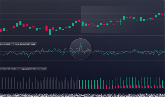 A screenshot of the trading platform displaying the BigShort Squeeze Indicator.